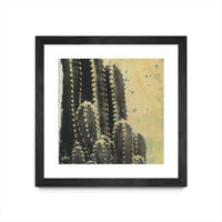 Œuvre d’art murale encadrée noire et mate « Desert Dreams Iv » 30 x 30