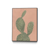 Œuvre d'art murale sur toile encadrée noire « Coral Cacti I » 30 x 40