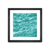 Œuvre d’art murale encadrée noire et mate « Ripple I » 36 x 36