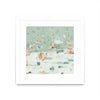 Œuvre d’art murale encadrée blanche et mate « Summer Confetti I » 30 x 30