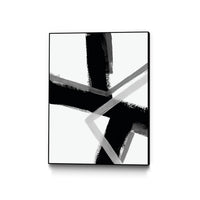 Œuvre d'art murale sur toile encadrée noire « Angular Pulse Iv » 18 x 24