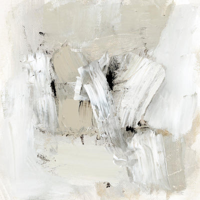 "Neutral Brushstrokes I" Giant Art 54x54 Wall Art