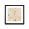 Œuvre d’art murale encadrée noire et mate « Beach Goer Iv » 36 x 36
