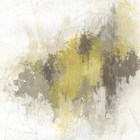 Œuvre d’art murale Giant Art « Saffron Abstract I » 54 x 54