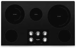 Whirlpool 36-Inch Electric Ceramic Glass Cooktop - WCE77US6HS|Surface de cuisson électrique Whirlpool 36 po en vitrocéramique - WCE77US6HS|WCE776HS