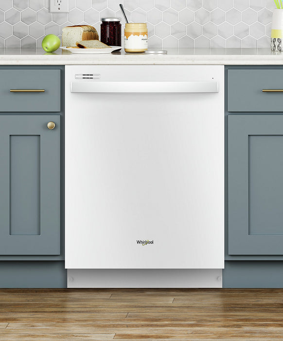 Lave-vaisselle portatif Whirlpool de 24 po et de 64 dBA avec commandes à l’avant - blanc - WDP370PAHW