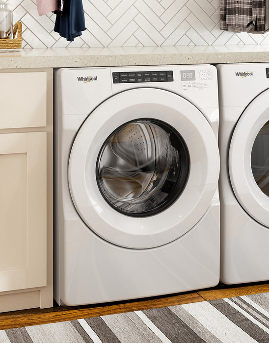 Laveuse haute efficacité Whirlpool à chargement frontal de 5 pi³ - blanche - superposable - WFW560CHW