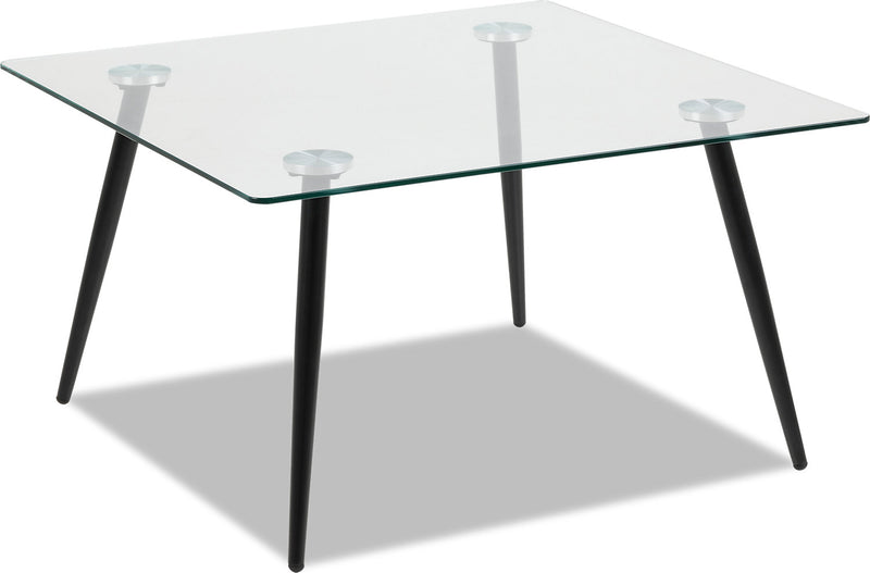 Wilma Dining Table - Modern style Dining Table in Black Metal and Glass
