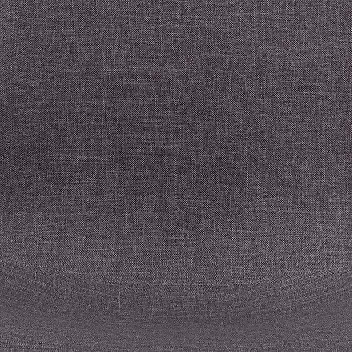Chaise de salle à manger Wilma en tissu de polyester et en métal - grise