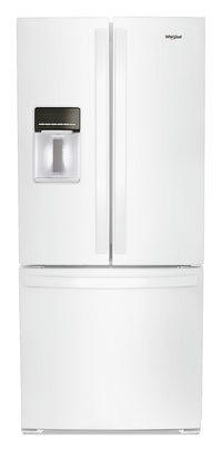  Réfrigérateur Whirlpool de 20 pi³ et de 30 po à portes françaises - blanc - WRF560SEHW