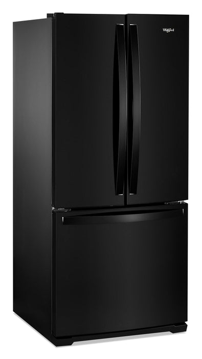 Réfrigérateur Whirlpool de 20 pi³ et de 30 po à portes françaises - noir - WRF560SMHB