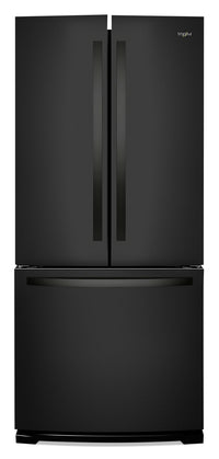  Réfrigérateur Whirlpool de 20 pi³ et de 30 po à portes françaises - noir - WRF560SMHB