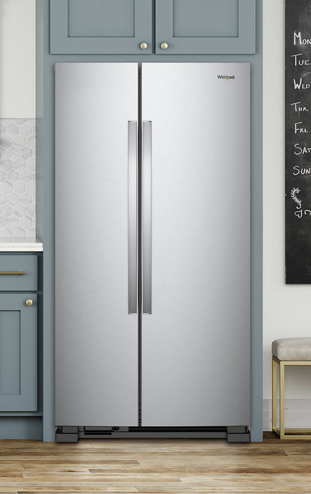 Réfrigérateur Whirlpool de 25 pi³ et de 36 po à compartiments juxtaposés - acier inoxydable monochrome - WRS315SNHM