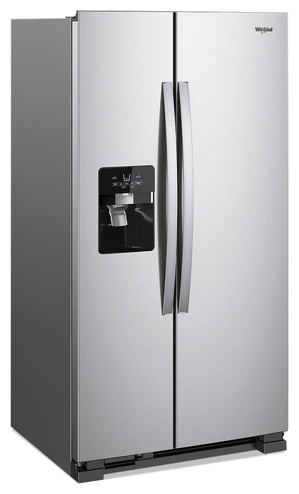 Réfrigérateur Whirlpool de 25 pi³ et de 36 po à compartiments juxtaposés - acier inoxydable résistant aux traces de doigts - WRS325SDHZ