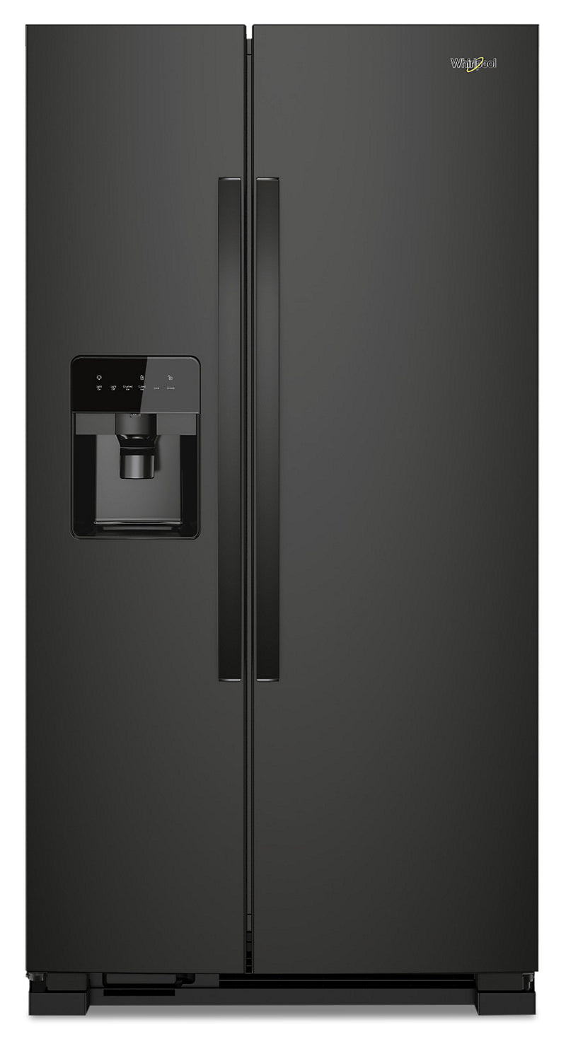 Whirlpool 21 Cu. Ft. Side-by-Side Refrigerator - WRS331SDHB - Refrigerator in Black