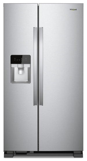 Réfrigérateur Whirlpool de 21 pi³ et de 33 po à compartiments juxtaposés - acier inoxydable monochrome - WRS331SDHM
