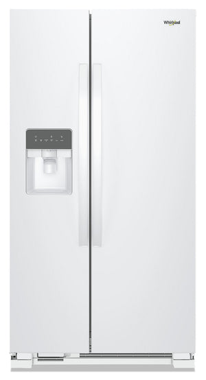 Réfrigérateur Whirlpool de 25 pi³ et de 36 po à compartiments juxtaposés - blanc - WRS335SDHW