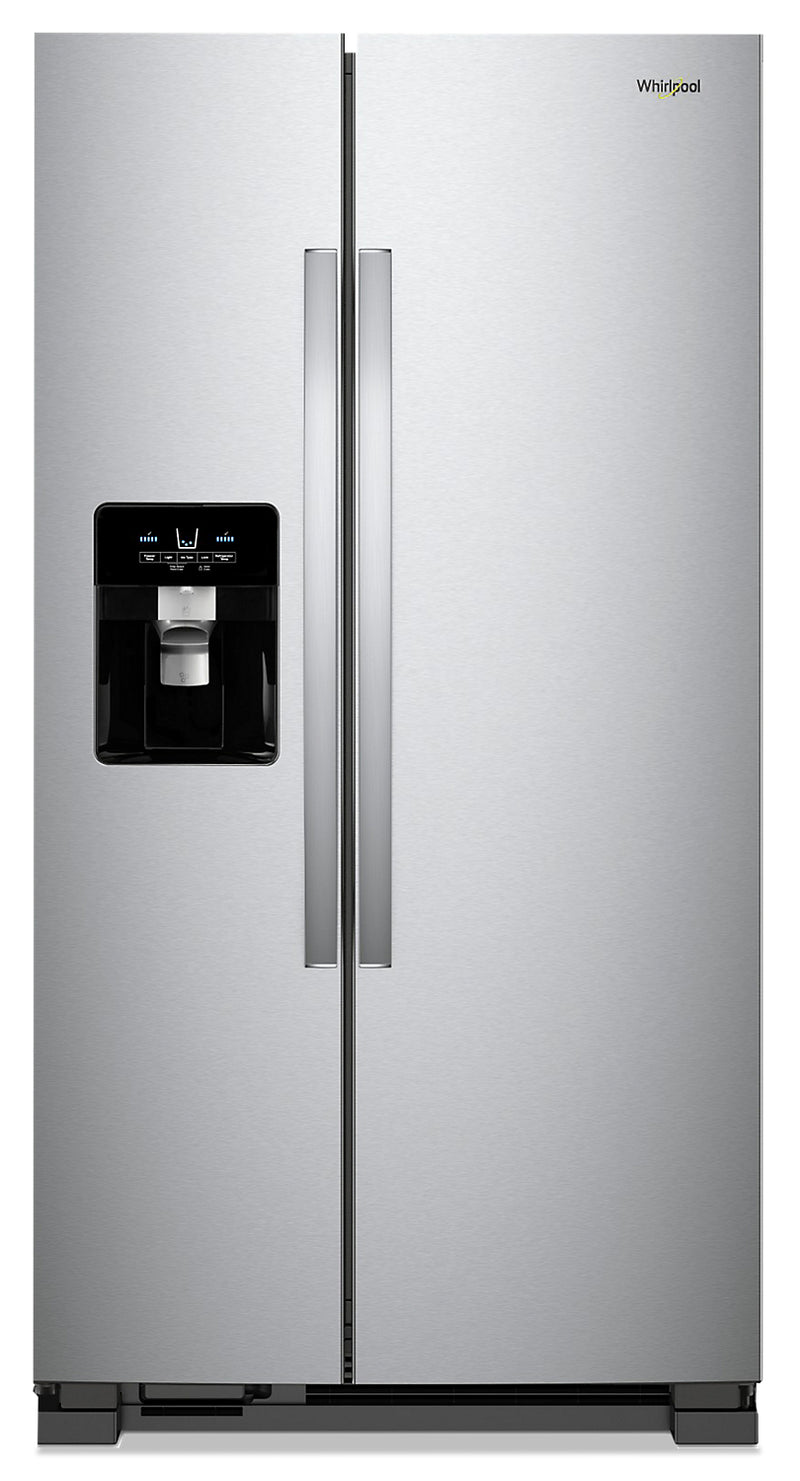 Whirlpool 25 Cu. Ft. Side-by-Side Refrigerator - WRS555SIHZ - Refrigerator in Fingerprint Resistant Stainless Steel