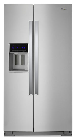 Réfrigérateur Whirlpool de 28 pi³ à compartiments juxtaposés avec distributeur d'eau externe - WRS588FIHZ