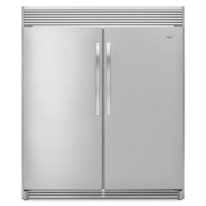 Réfrigérateur de 18 pi³, congélateur de 18 pi³ Whirlpool SidekicksMD et trousse d'encastrement