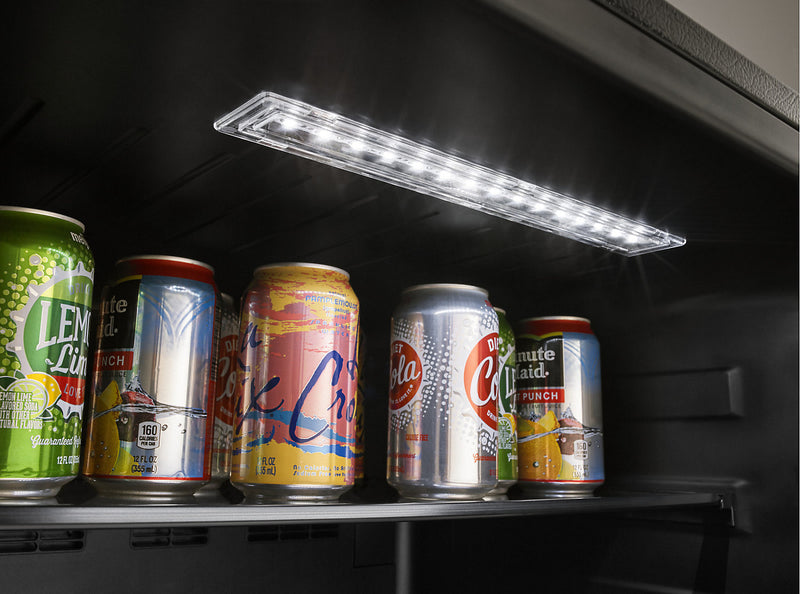 Refroidisseur à vin Whirlpool de 5,2 pi³ et de 24 po sous le comptoir - acier inoxydable noir - WUB50X24HV