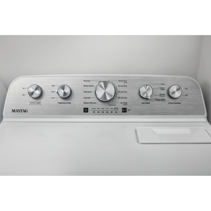 Sécheuse électrique à la vapeur Maytag de 7 pi³ - blanche - YMED5430MW