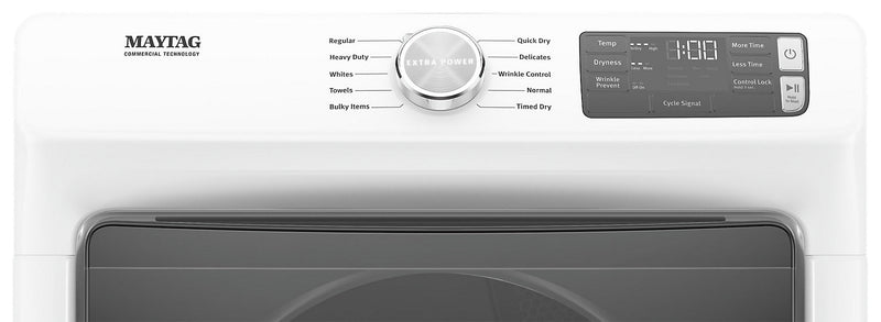 Sécheuse à gaz Maytag de 7,3 pi³ - blanche - superposable - MGD5630HW