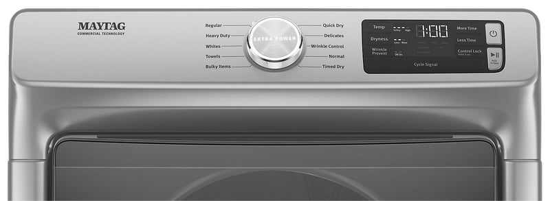 Sécheuse électrique Maytag de 7,3 pi³ avec vapeur - ardoise métallique - superposable - YMED6630HC