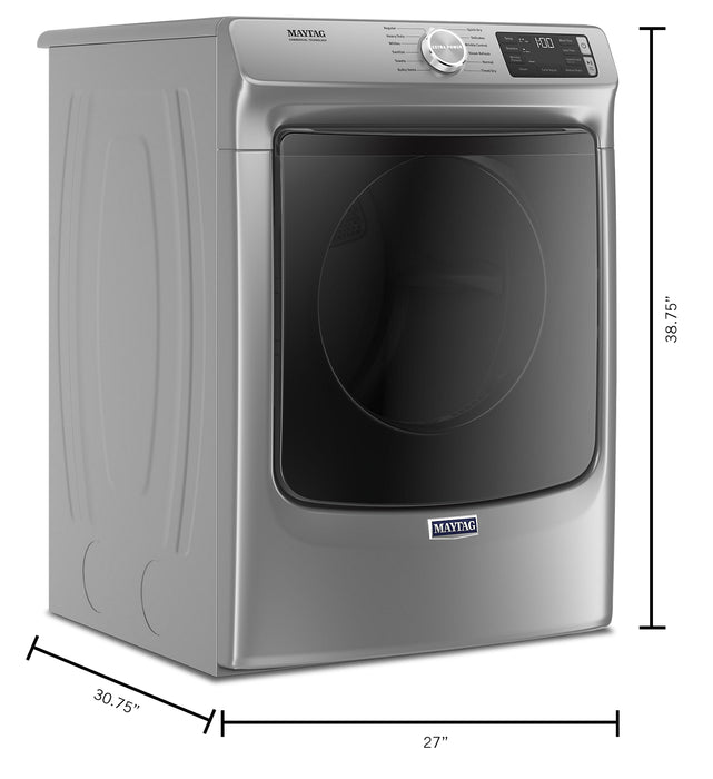 Sécheuse électrique Maytag de 7,3 pi³ avec vapeur - ardoise métallique - superposable - YMED6630HC