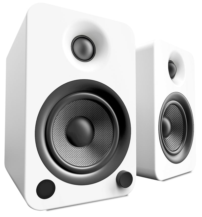 Kanto Living Speaker - Kanto YU4 Powered Bluetooth Bookshelf Speakers with Phono Preamp for Turntable - YU4MW