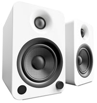 Haut-parleurs d'étagère Kanto YU6 alimentés par Bluetooth avec préamplificateur phono pour tourne-disques