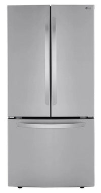 Réfrigérateur LG de 25 pi3 à portes françaises résistant aux taches - LRFCS2503S