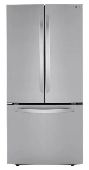 Réfrigérateur LG de 25 pi3 à portes françaises résistant aux taches - LRFCS2503S