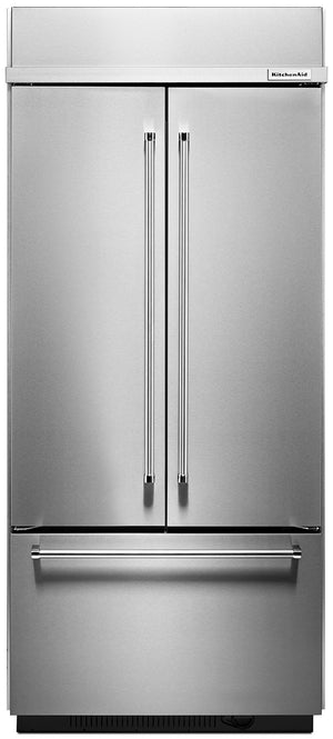 KitchenAid 20.8 Cu. Ft. Built-In French-Door Refrigerator - KBFN506ESS|Réfrigérateur encastré KitchenAid de 28,8 pi³ à portes françaises - KBFN506ESS|KBFN506S