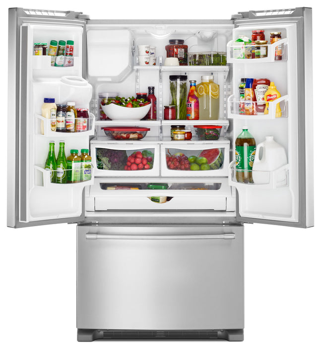 Réfrigérateur Maytag de 25 pi³ et de 36 po à portes françaises - acier inoxydable résistant aux traces de doigts - MFI2570FEZ