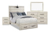 Ensemble de chambre à coucher Abby 6 pièces avec lit double de rangement