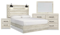 Ensemble de chambre à coucher Abby 6 pièces avec très grand lit