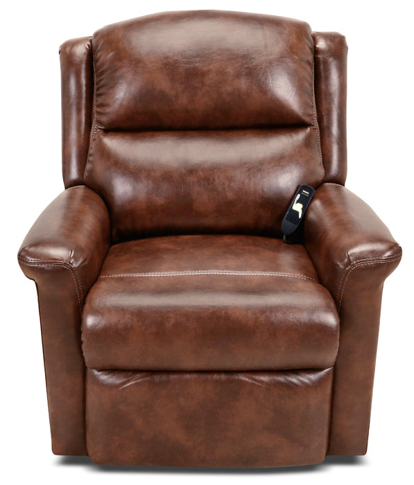 Fauteuil basculeur à inclinaison électrique 486 à 3 positions en chenille - moka