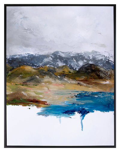 Acrylic Abstract Landscape - 31" x 41" 