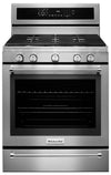 Cuisinière à gaz KitchenAid de 5,8 pi³ à convection avec tiroir-réchaud — acier inoxydable