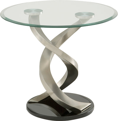 Trenton End Table - Modern style End Table Glass/Metal