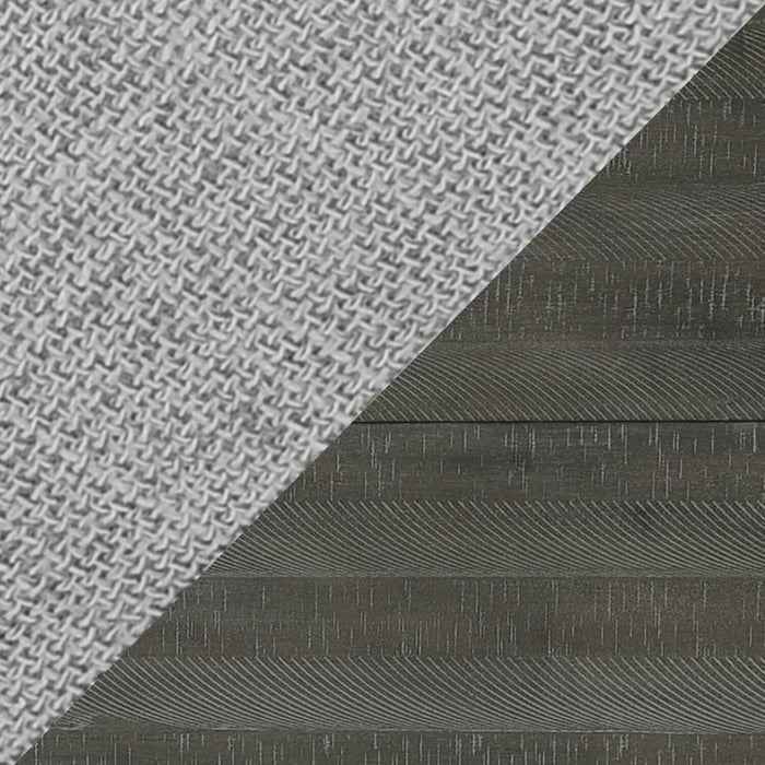 Ensemble de salle à manger Alto 5 pièces avec table ronde, rallonge de 48 po à 66 po (L), base à tréteaux et 4 chaises - gris