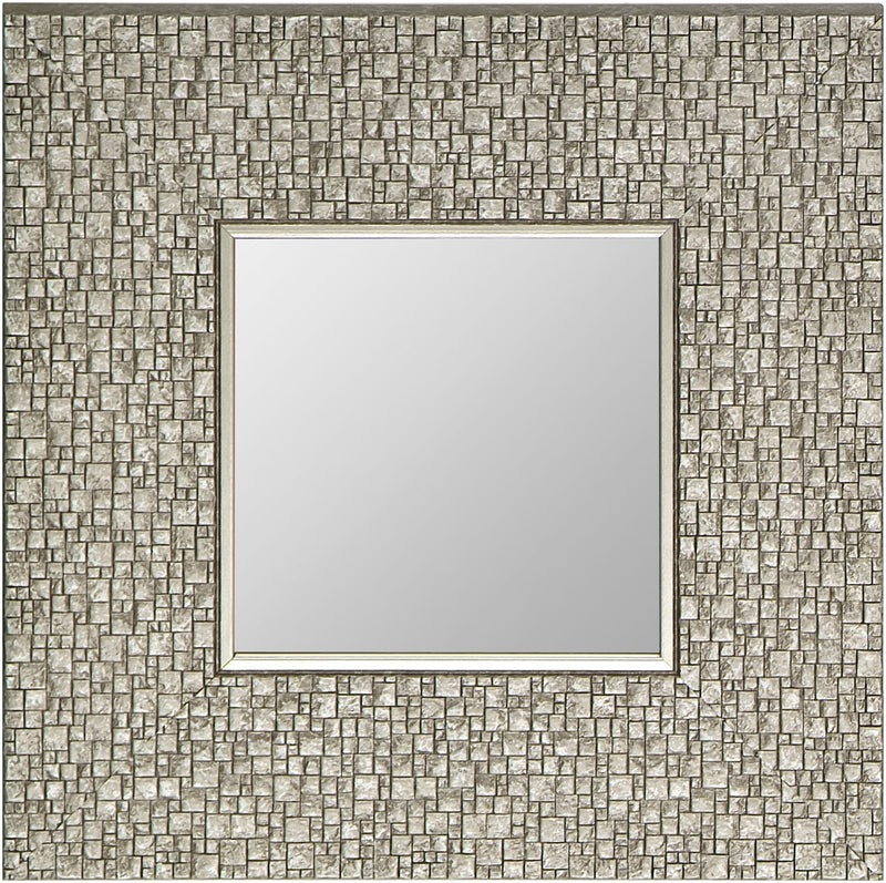 Silver Square Mirror – 11.25" x 11.25"