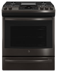 Cuisinière à gaz encastrée GE de 5,6 pi³ à convection - JCGS760BELTS