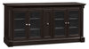 Meuble pour téléviseur traditionnel Avery de 70 po avec rangement et système de gestion des câbles pour téléviseurs jusqu’à 80 po - brun foncé