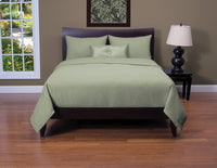 Ensemble de housse de couette Belfast 4 pièces sauge pour lit double