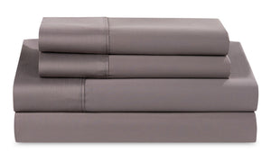 Ensemble de draps Hyper-Cotton BEDGEARMD 4 pièces pour grand lit - gris