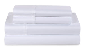 Ensemble de draps Hyper-CottonMC BEDGEARMC pour lit double - blanc optique