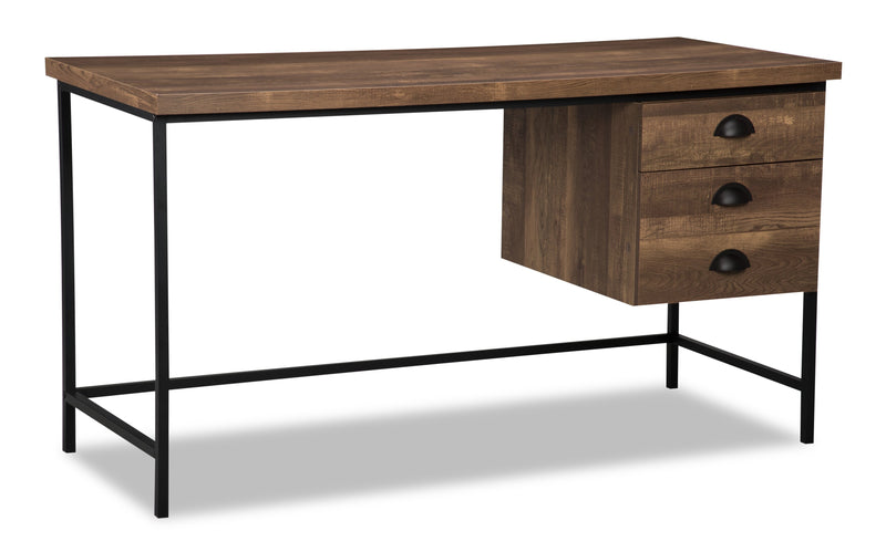 Blake 55" Reclaimed Wood Look Desk - Brown
