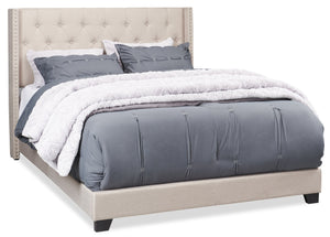 Brady Queen Bed|Grand lit rembourré Brady|BRADGQBD
